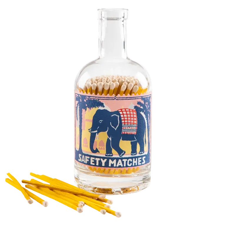 Pink Elephant Match Bottle - Match Bottle