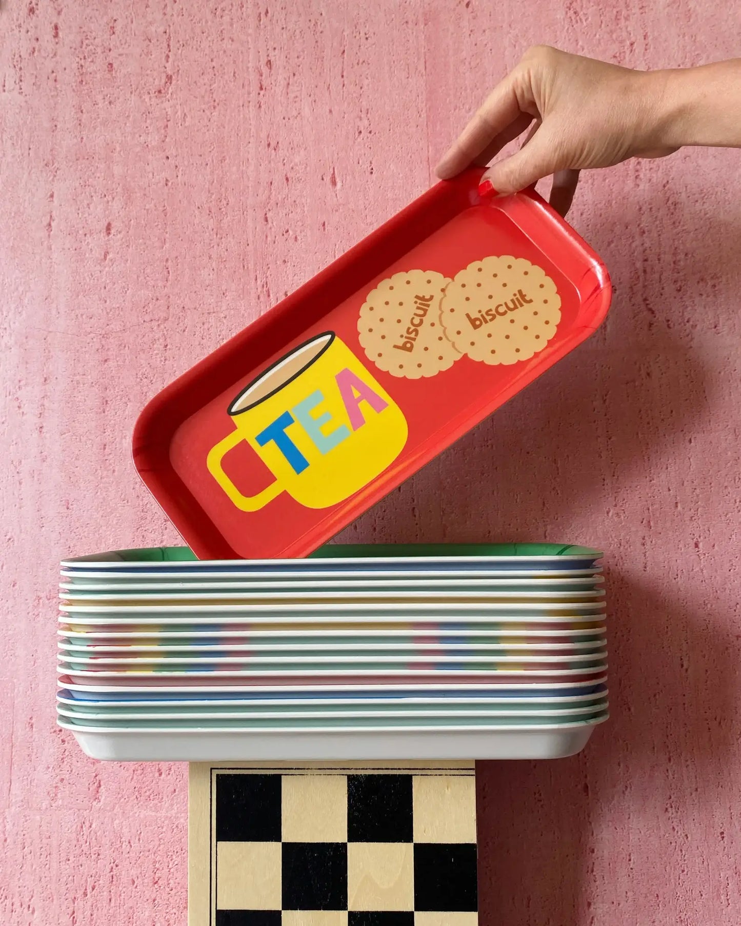 Tea and Biscuits Melamine Tray