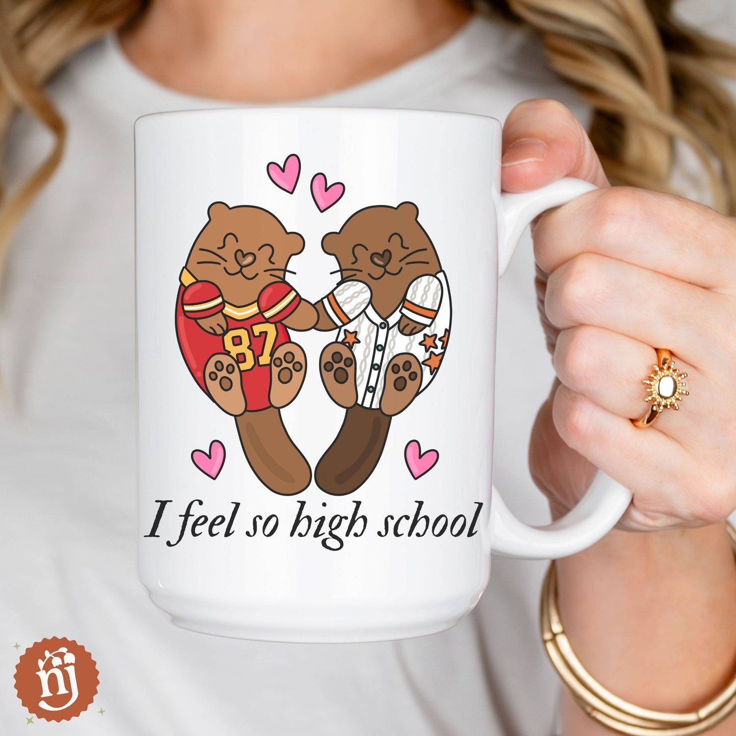 Travis & Taylor I Feel So High School Ceramic Mug