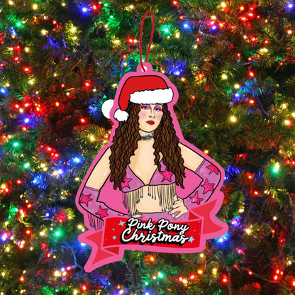 Pink Pony Christmas Ornament