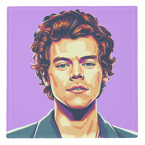 Art Wow Glass Coaster 'Harry Portrait'