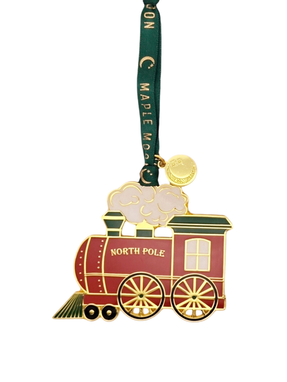 Classic Enamel Gold Train