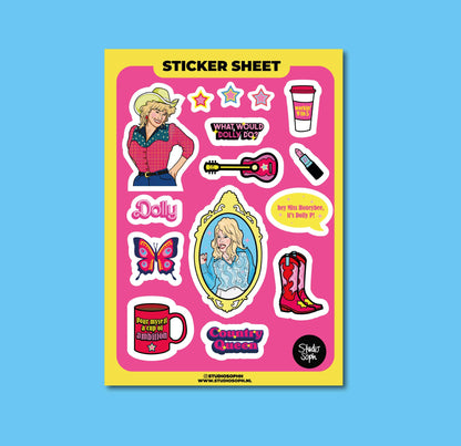 Dolly Parton A5 Sticker Sheet