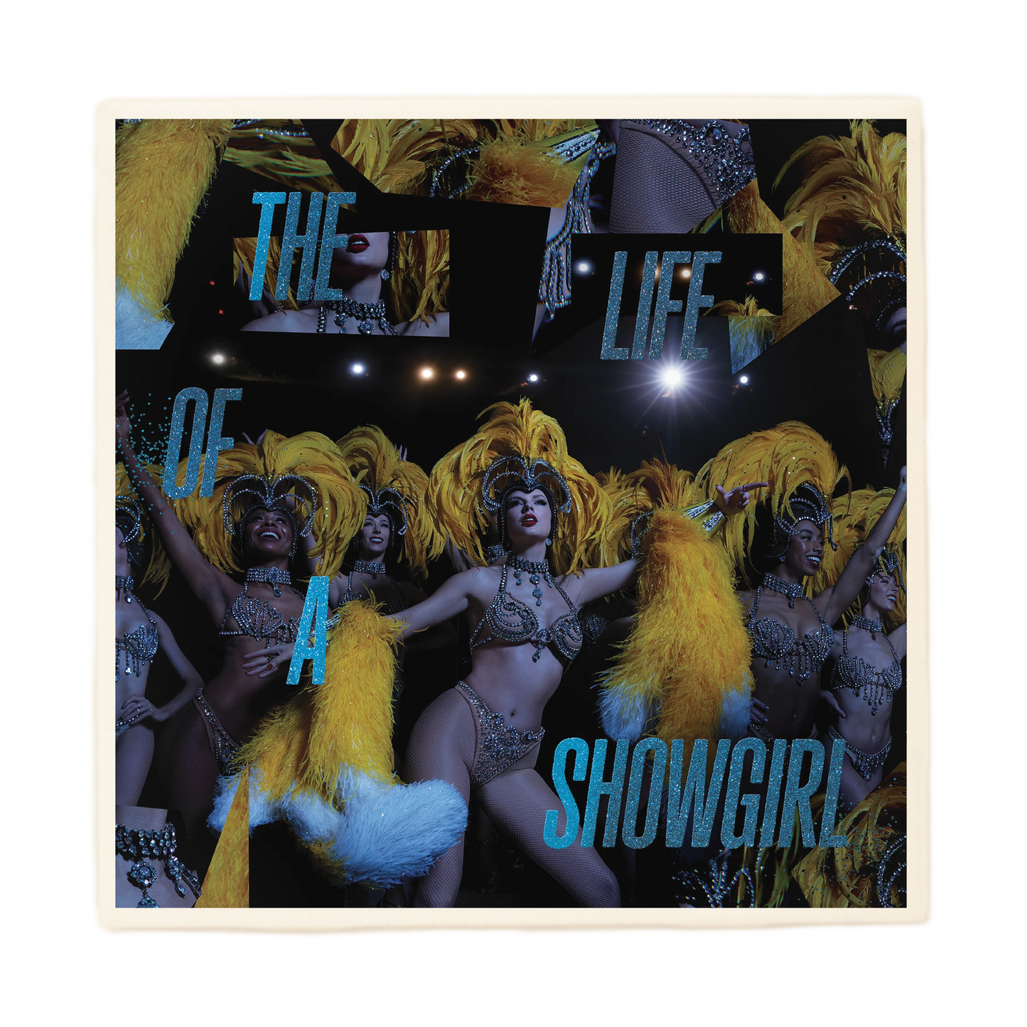 T.S. Life of a Showgirl Show Business Baby Blue Coaster