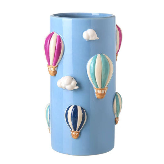Hot Air Balloon Ceramic Vase