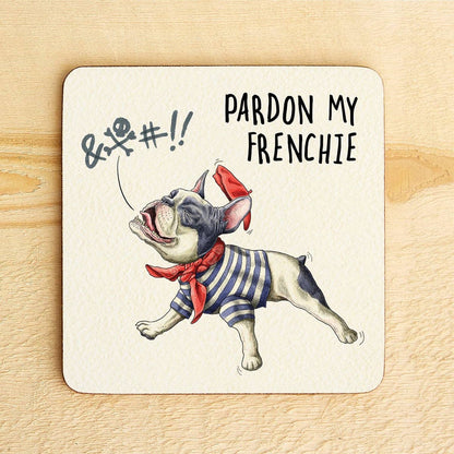 Frenchie Coaster-  Dog Coaster - Drinks Coaster