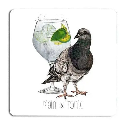 Pigin & Tonic Cork Drinks Coaster