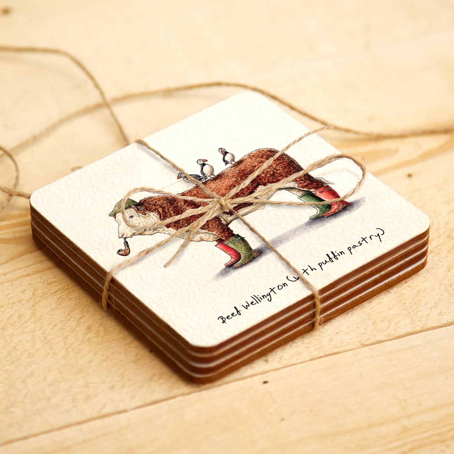 Beef Wellington Coaster - Funny Coaster - Drinks Coaster