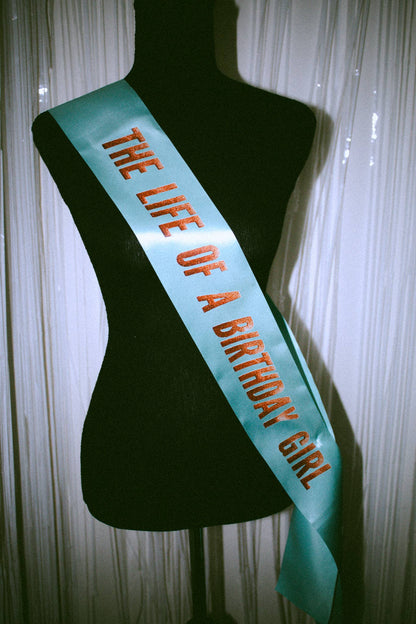 The Life of A Birthday Girl Sash - Viral Swiftie Bday Sash