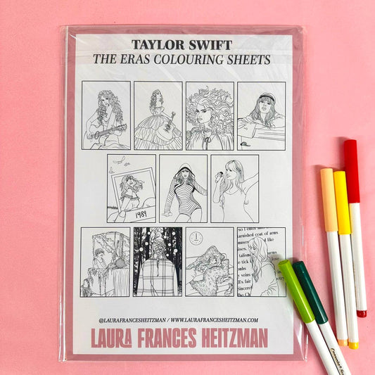 Taylor Swift - Eras Colouring Sheet Set