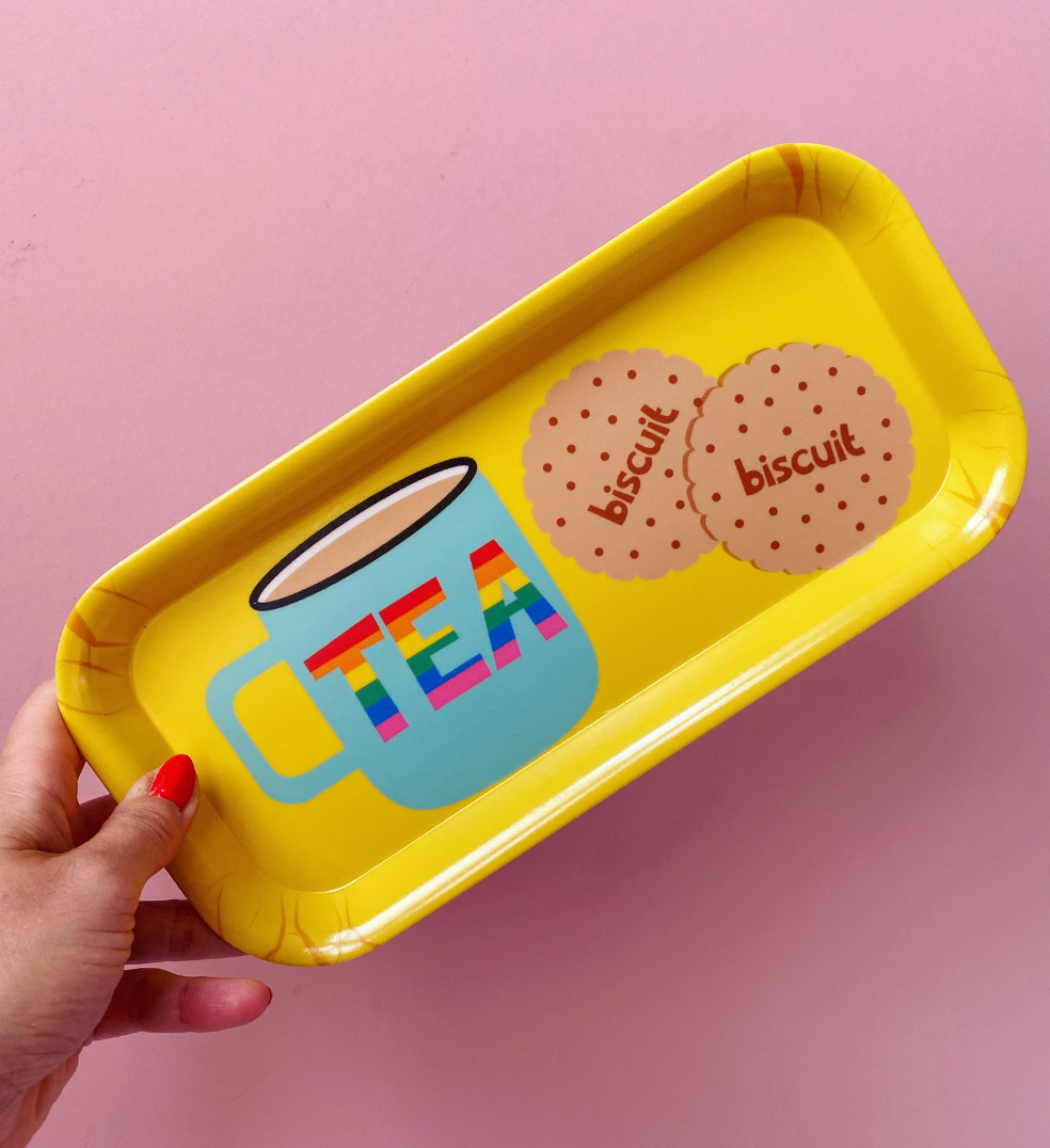 Tea and Biscuits Melamine Tray