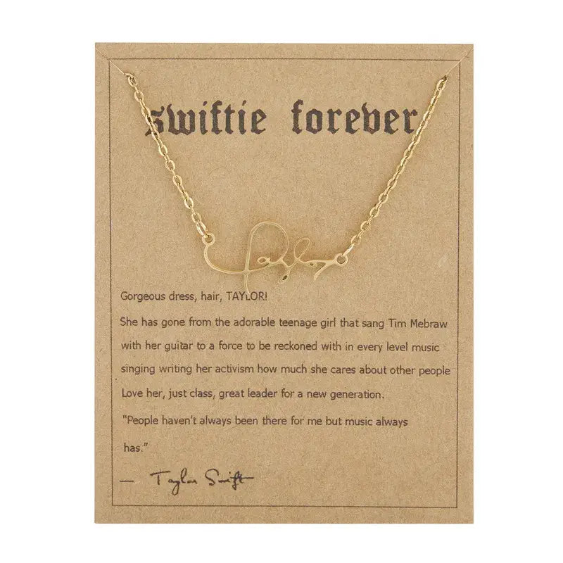 Taylor Swift - Swiftie Pendant Necklace
