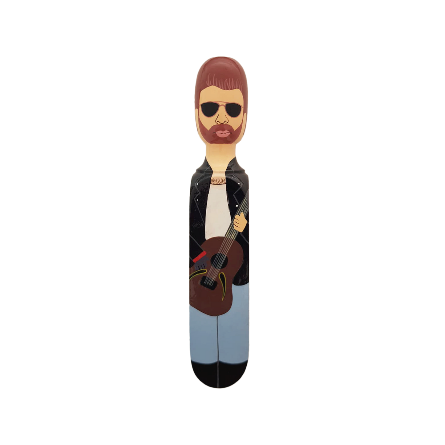Wedgie Door Stopper - George - Leather Jacket Outfit
