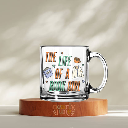 Taylor Showgirl Era Inspired Life of a Book Girl Glass Mug