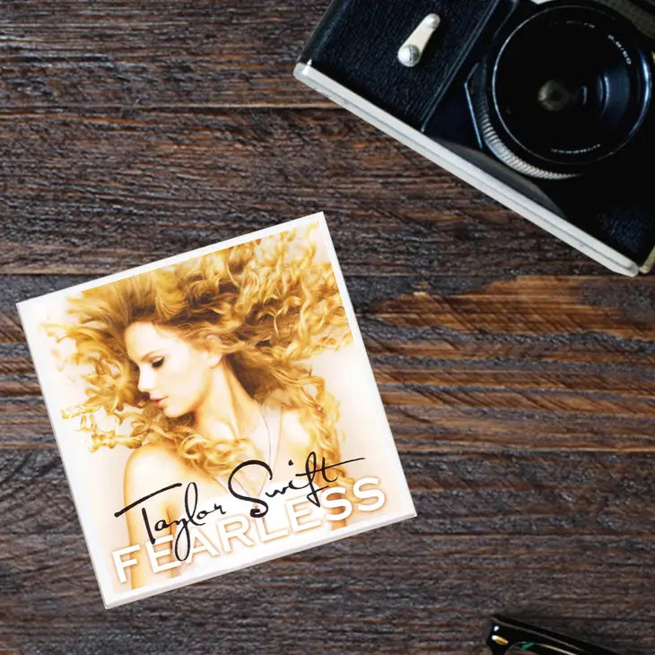 Taylor Swift 'Fearless' Album Cover - Ceramic Coaster