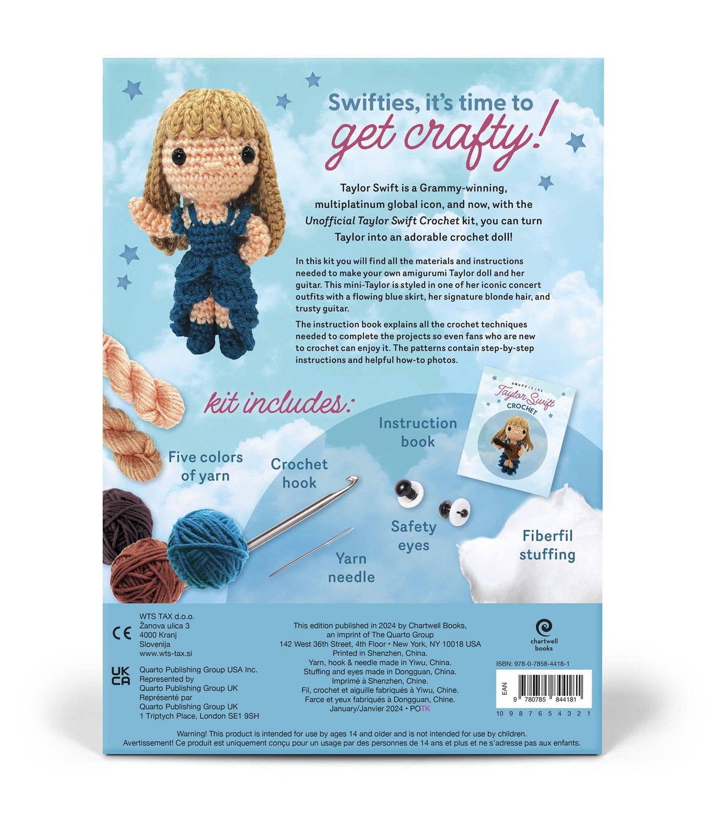Unofficial Taylor Swift Book & Crochet Kit