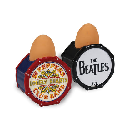 Ceramic Egg Cups The Beatles Drum Sargent Pepper Logo