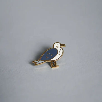 Gully the Seagull Gold Enamel Pin