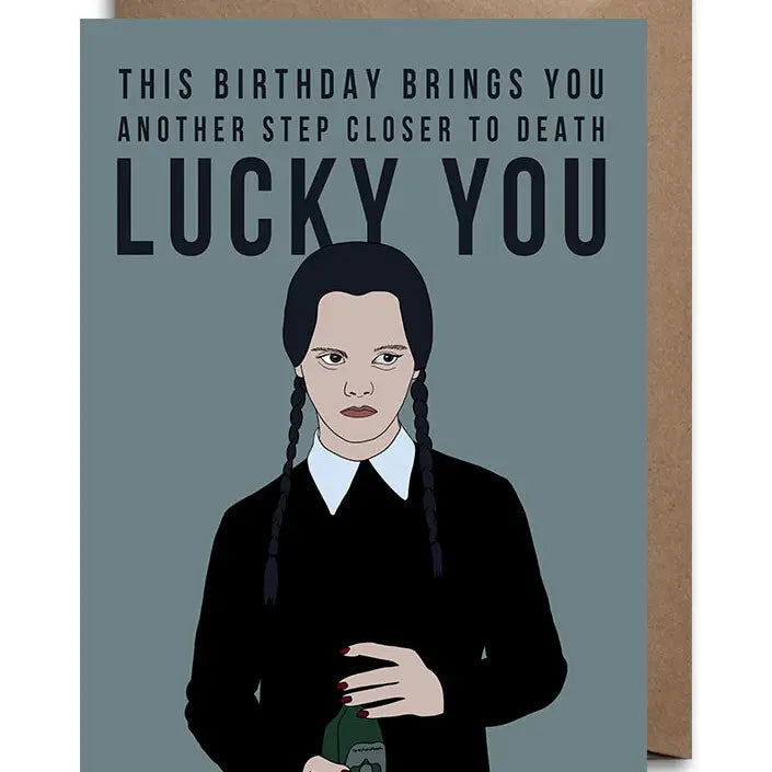 Wednesday Addams Birthday Card