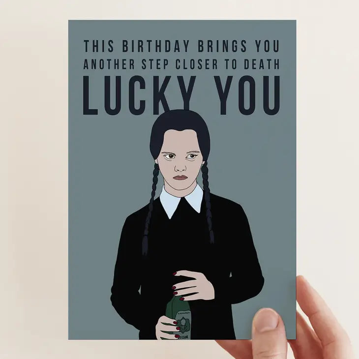 Wednesday Addams Birthday Card