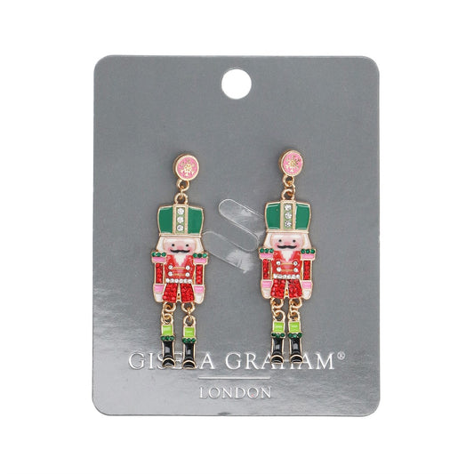 Gisela Graham Earrings - Nutcracker