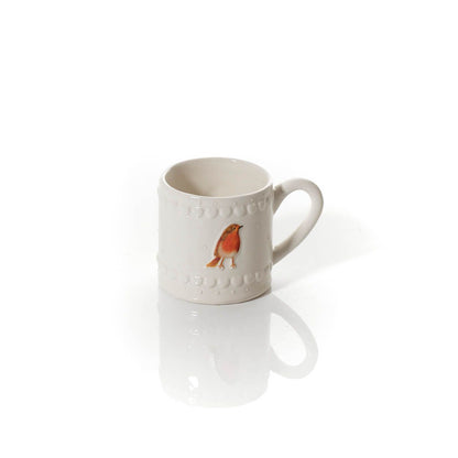 Countryside Woodland Ceramic Embossed Robin Mug