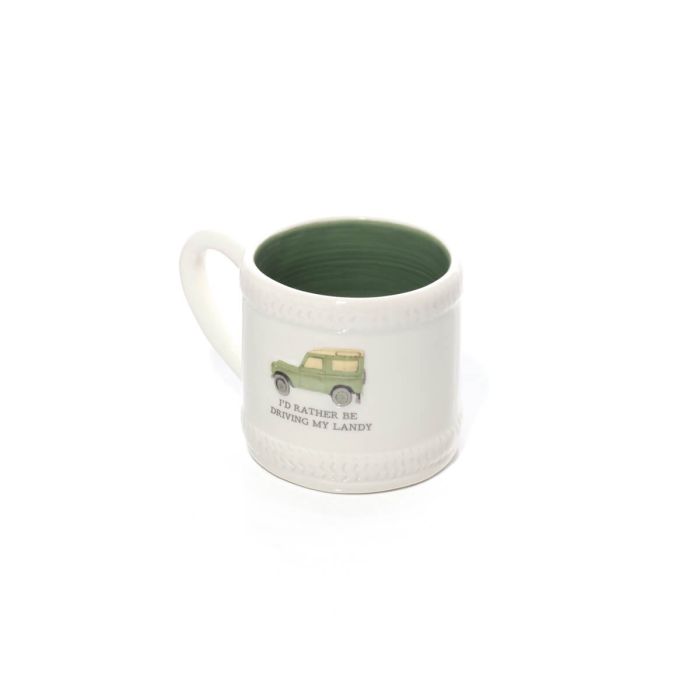 Farm Life Ceramic Mug with Embossed Landy & Gift Box