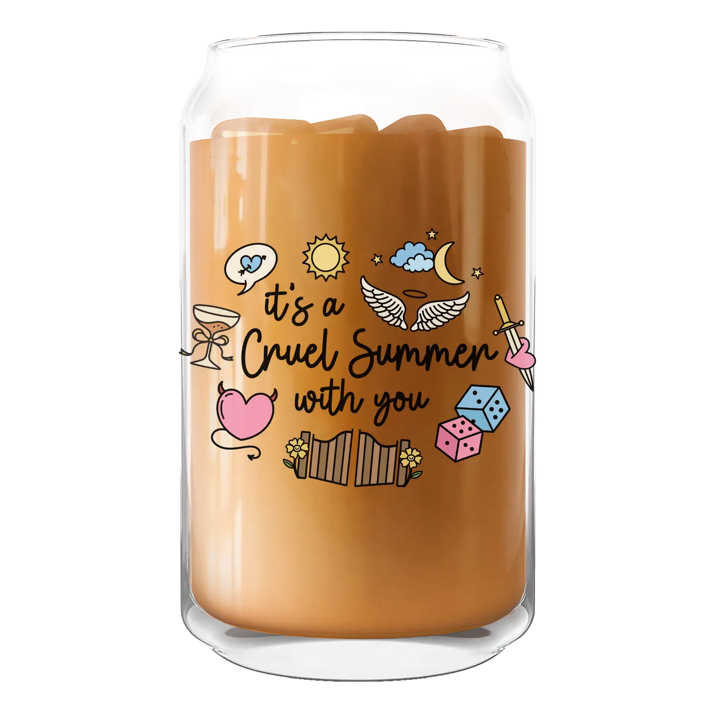 It's A Cruel Summer with You Iced Coffee Glass 20oz