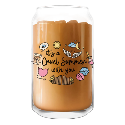 It's A Cruel Summer with You Iced Coffee Glass 20oz