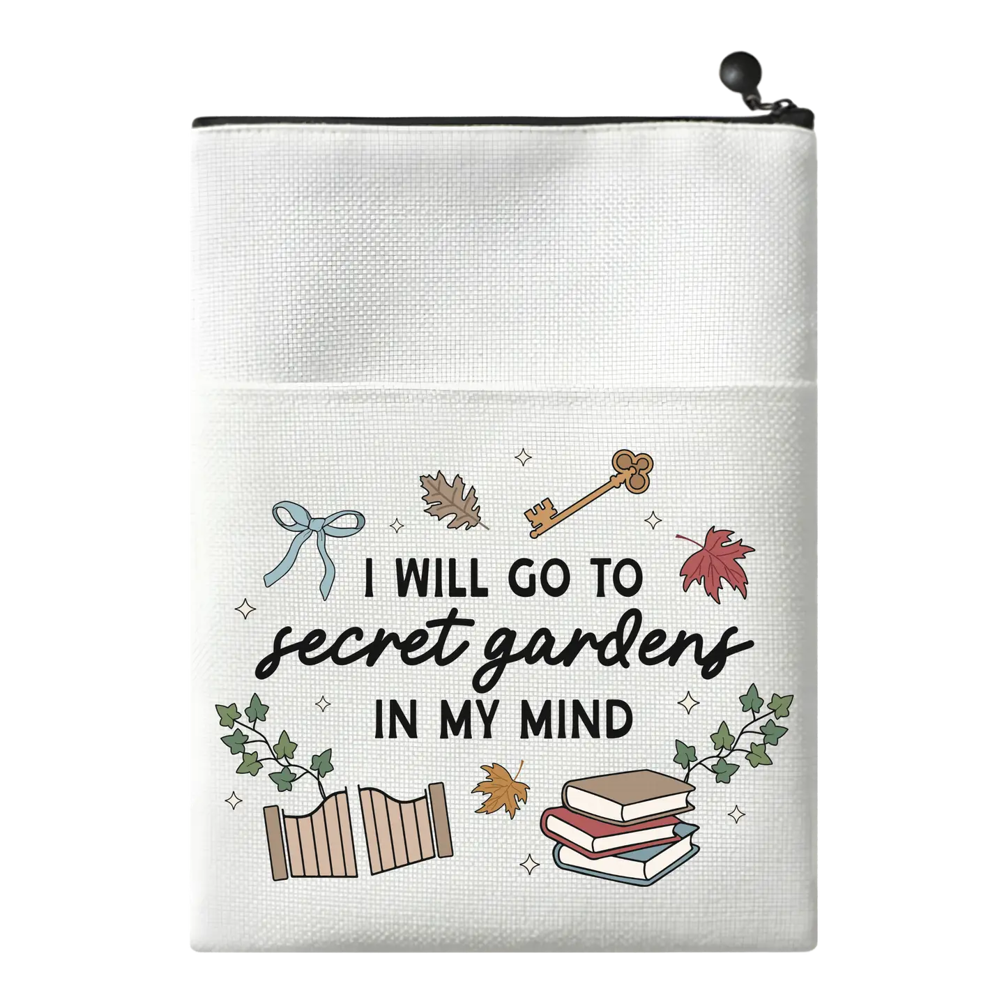 I Will Go To Secret Gardens in My Mind Canvas Book Sleeve