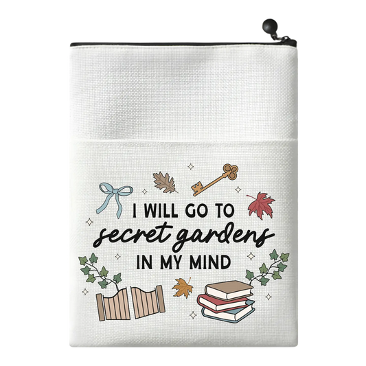 I Will Go To Secret Gardens in My Mind Canvas Book Sleeve