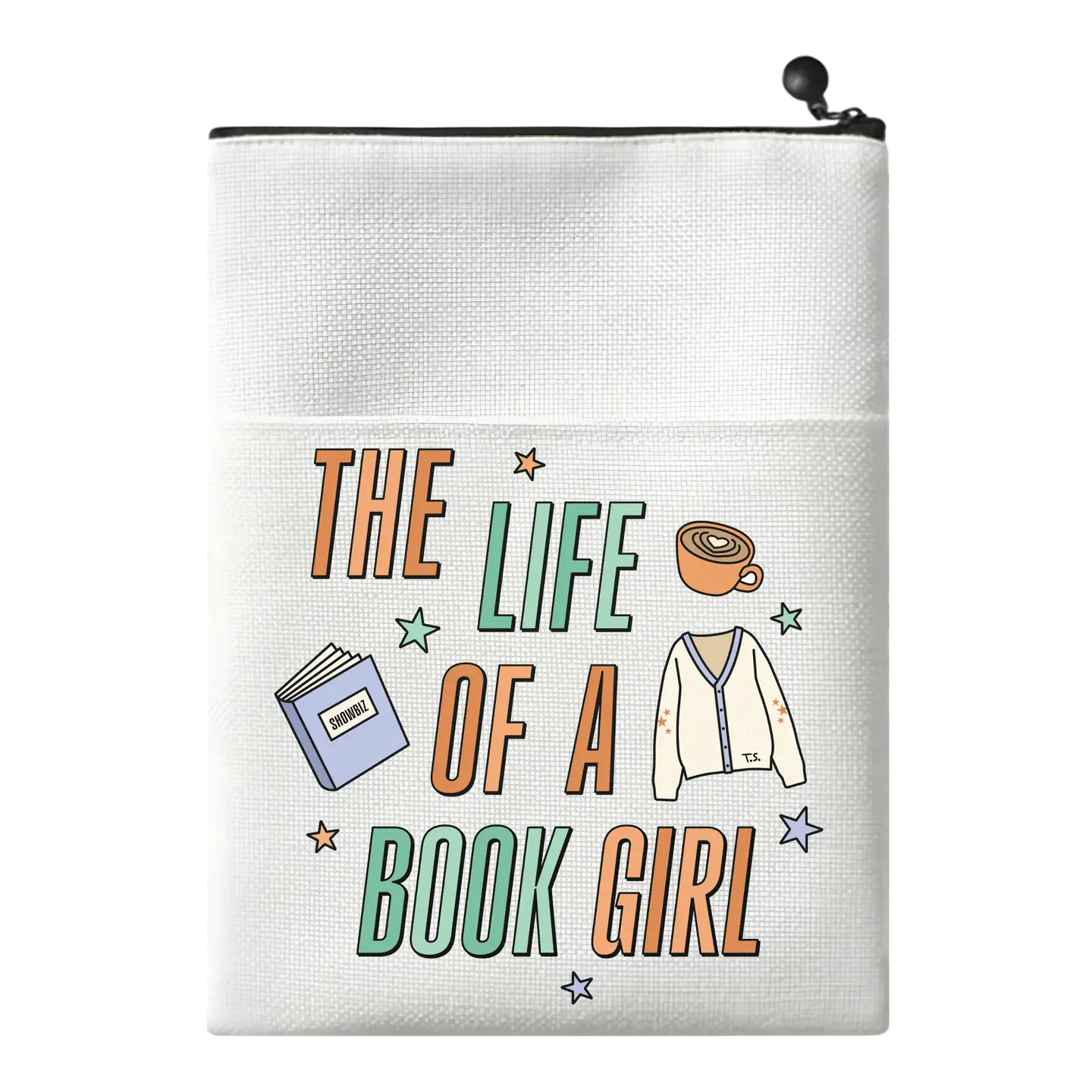 The Life of A Book Girl Canvas Book Sleeve