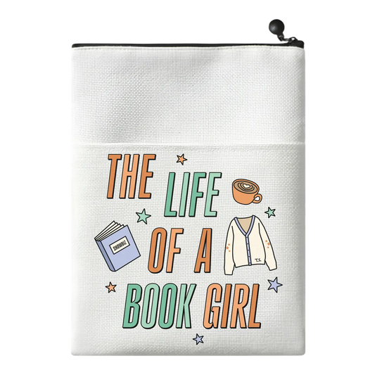 The Life of A Book Girl Canvas Book Sleeve