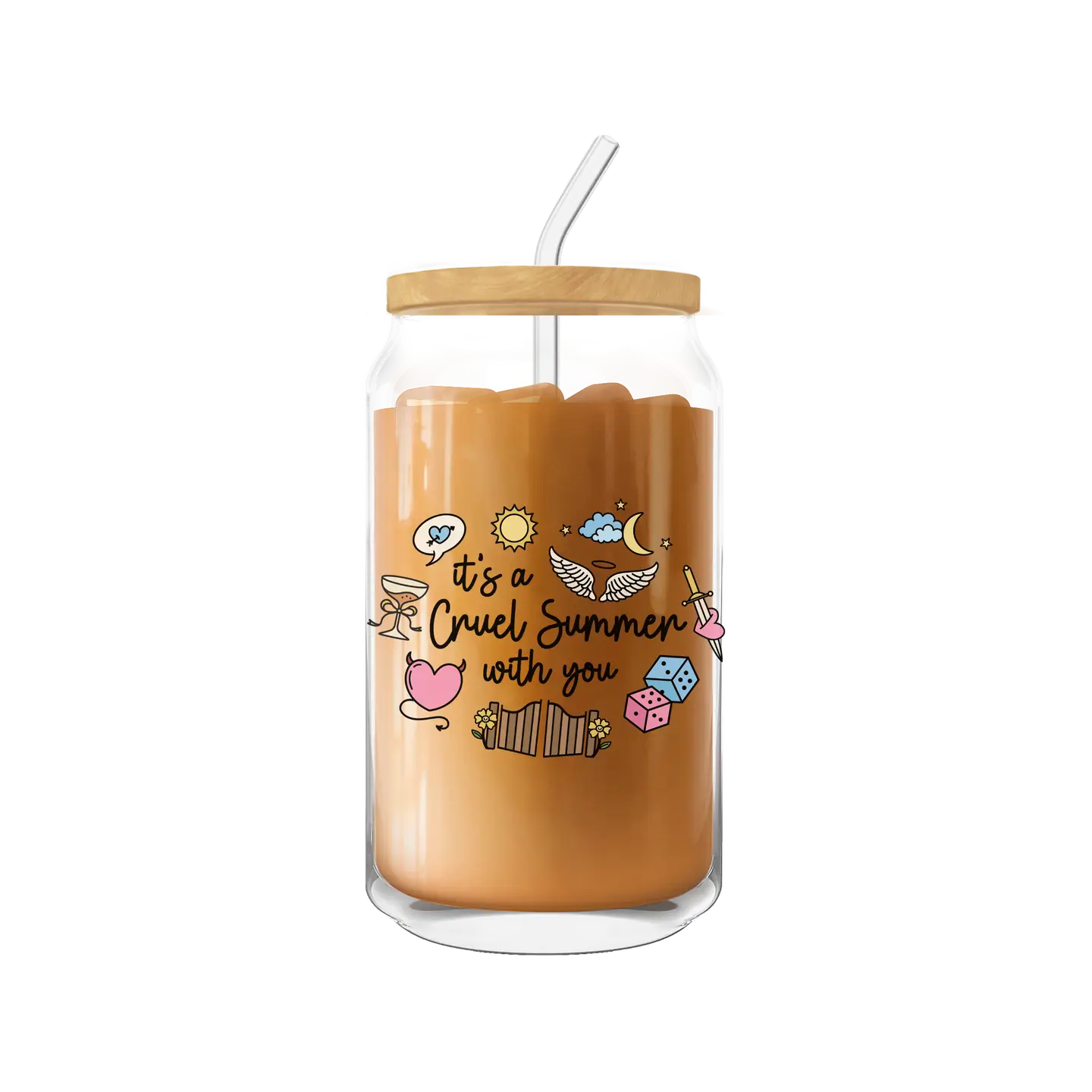 It's A Cruel Summer with You Iced Coffee Glass 20oz