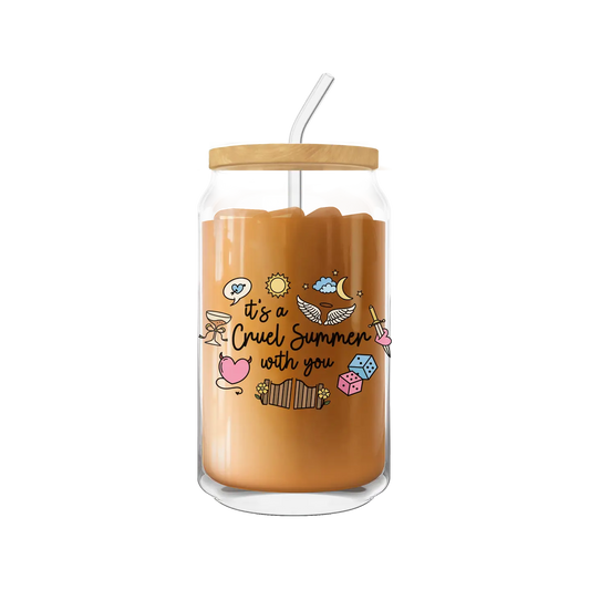 It's A Cruel Summer with You Iced Coffee Glass 20oz
