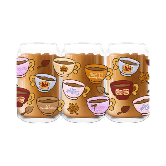 Gilmore Girl Inspired Stars Hollow Mugs Iced Coffee Glass