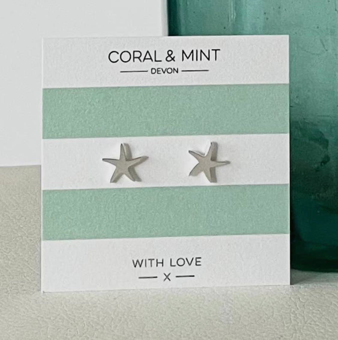 Silver Starfish Earrings