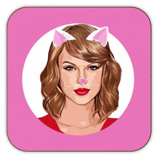 Cork Coaster - Taylor Swift Cat Lady