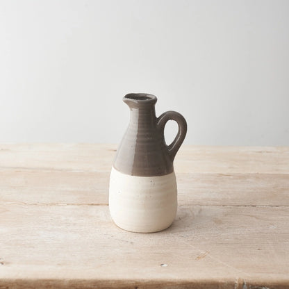 Ceramic Two Tone Jug - Grey