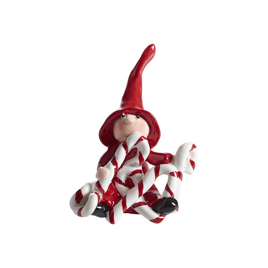 Nisse Christmas Ornament - Candy Cane