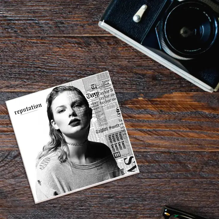 'Evermore' Reputation - Taylor Swift Ceramic Coaster