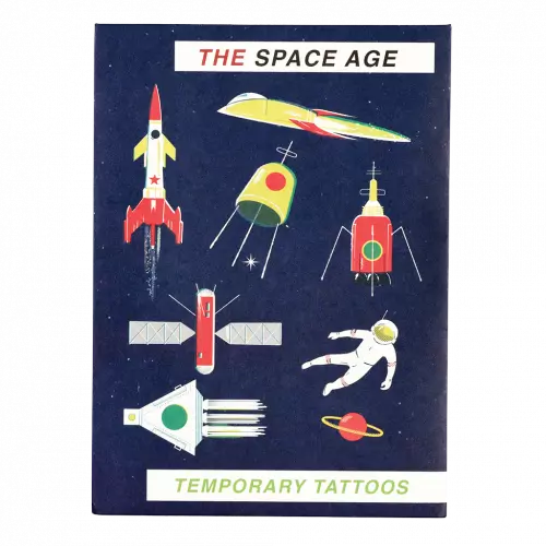 Space Age Temporary Tattoos (2 Sheets)