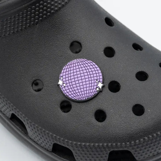 Purple Disco Ball Shoe Charm