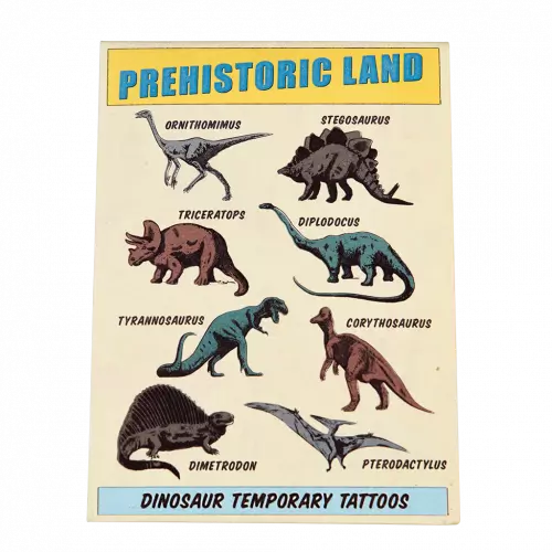 Prehistoric Land Temporary Tattoos (2 Sheets)