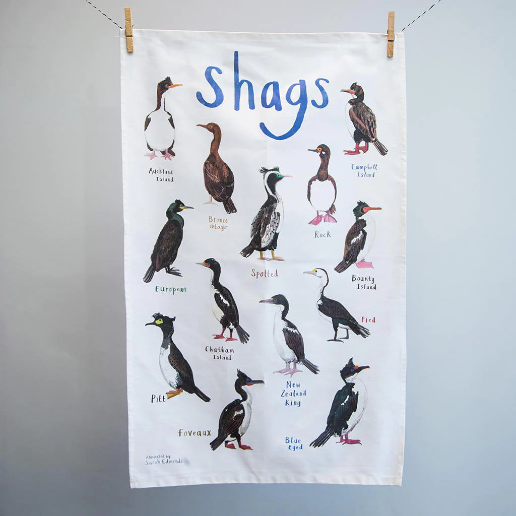 Naughty Birds Tea Towel - Shags