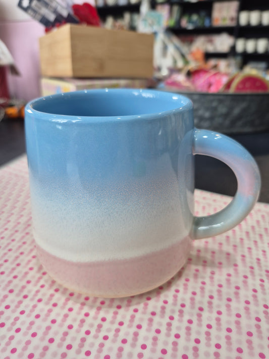 Pastel Blue/Pink Mug