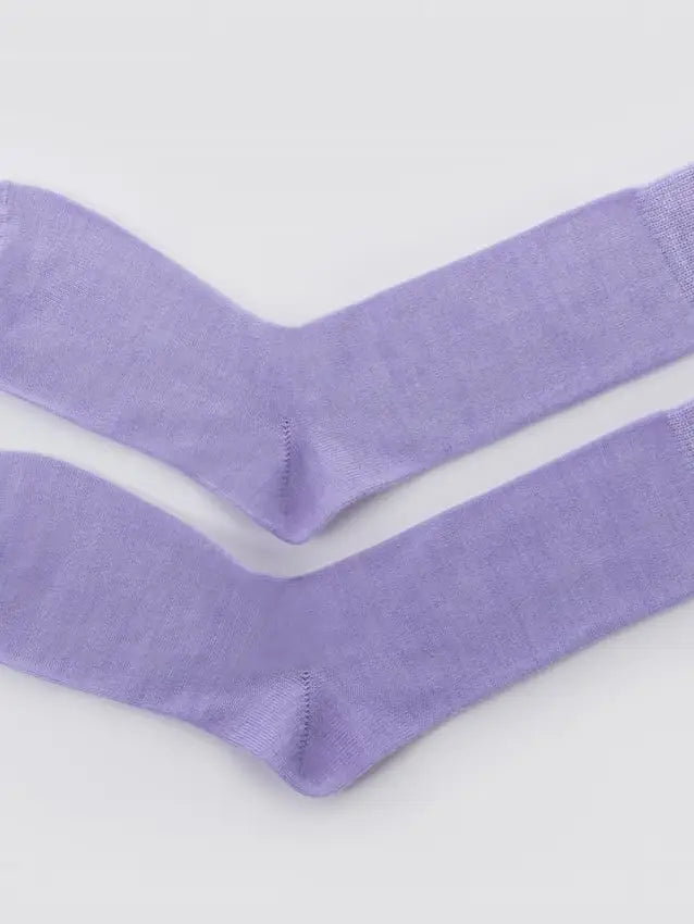 Lilac Merino Socks