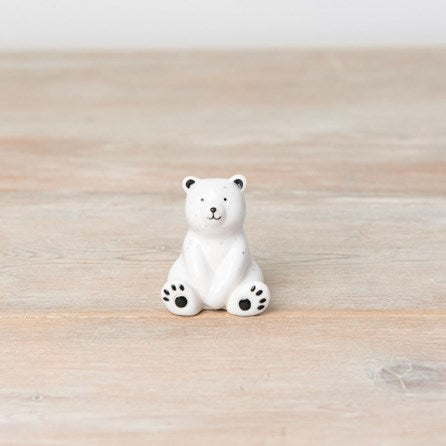 Charming Speckled Porcelain Bear