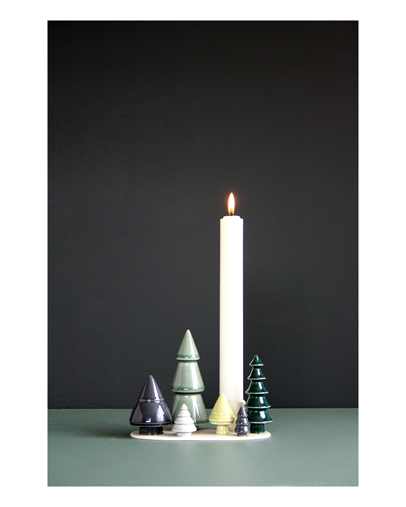 Winter Stories Forest Candlestick