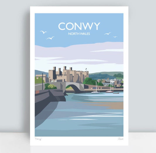 A3 Signed Print - Conwy